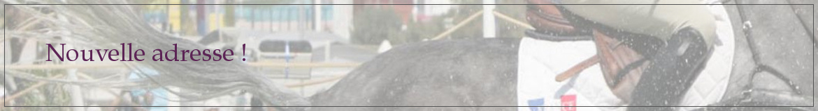 Nouvelle adresse !